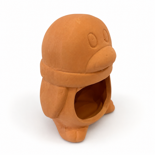 Clay Penguin Cave Ornament
