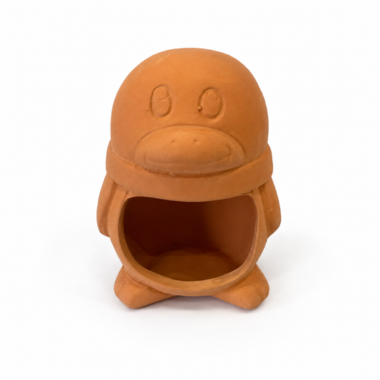 Clay Penguin Cave Ornament
